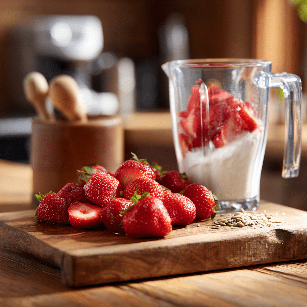 Strawberry Lassi Drink – The Ultimate Refreshing Summer Recipe (2025 Guide) 6 Strawberry Lassi Drink – A tall chilled glass of creamy strawberry yogurt smoothie topped with fresh strawberries and a mint garnish.