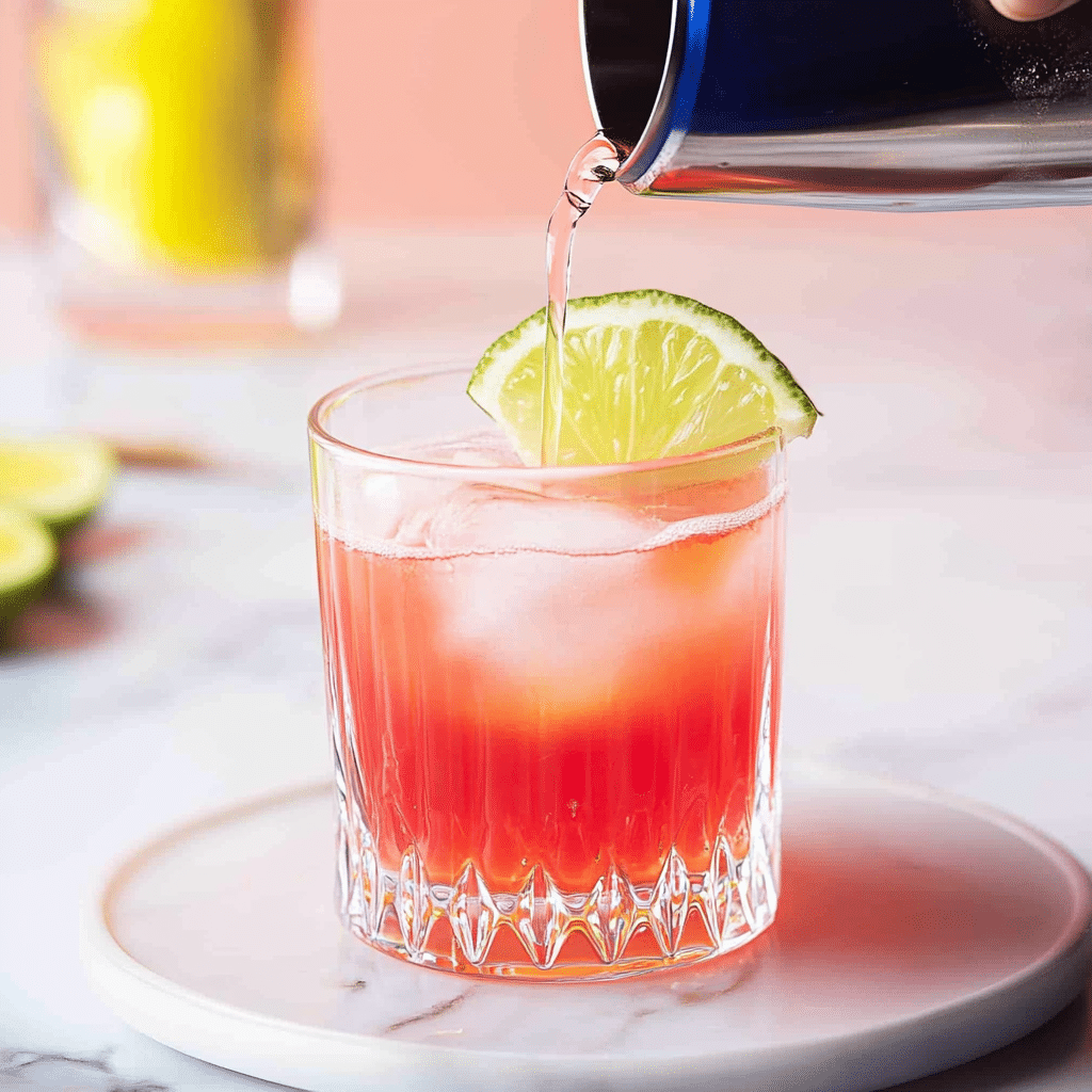Johnny Vegas Shot Drink: The Ultimate Guide to Making This Popular Party Beverage 4 Johnny Vegas Shot Drink – A vibrant pink tequila-based shot served in a glass with a lime wedge on the rim.