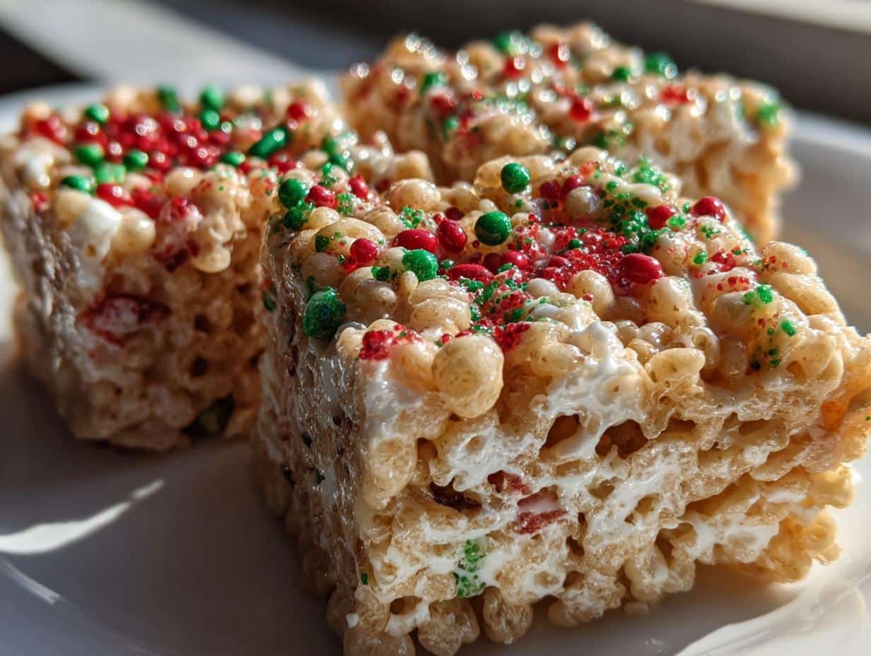 christmas rice crispy treats - detail 1