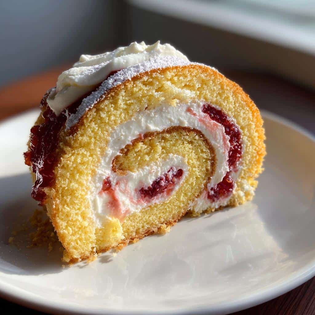 christmas roll cake recipe tips holiday dessert - detail 1