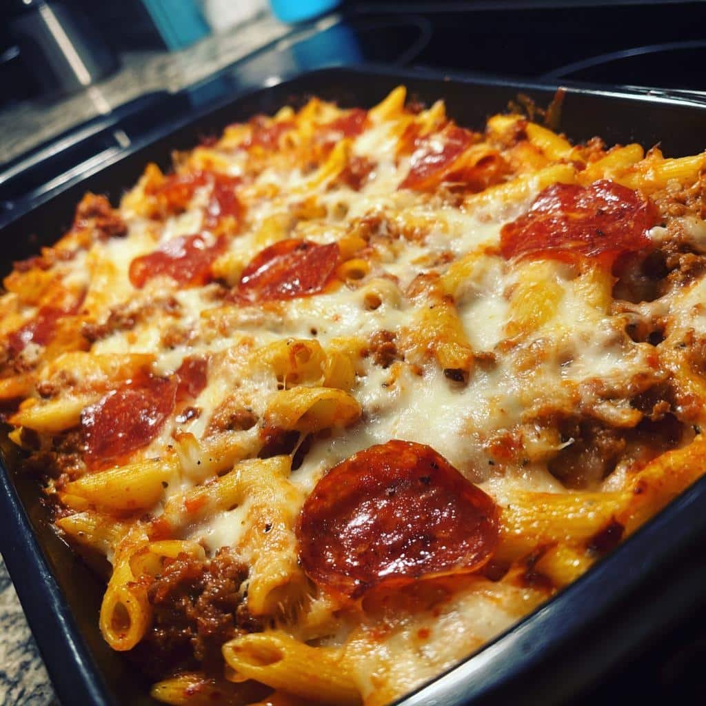 meat lovers pizza casserole delicious recipe - detail 1