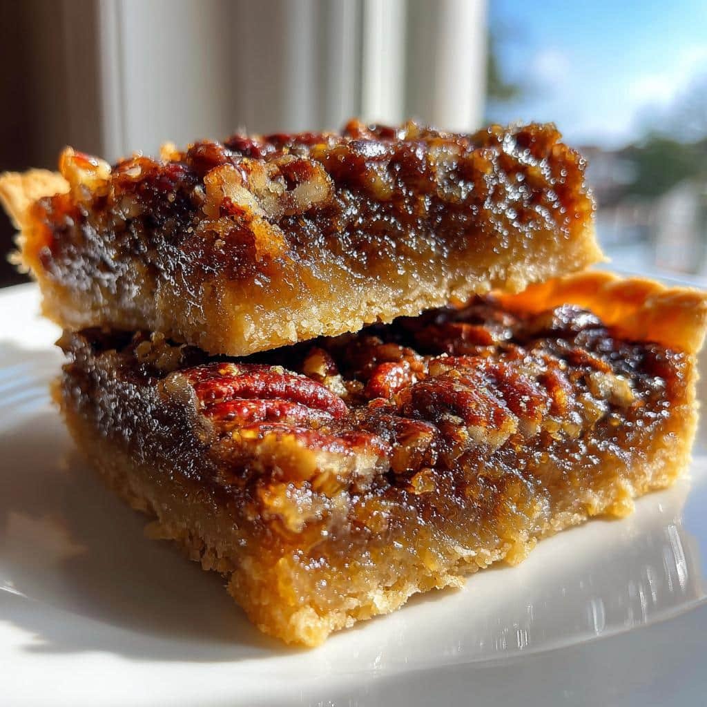 pecan butter tart squares recipe delicious dessert - detail 1