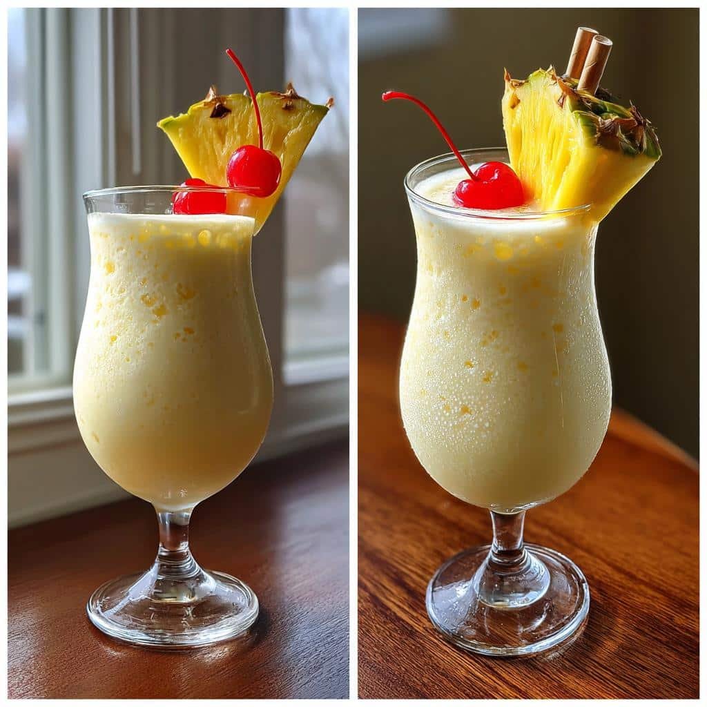 pina colada refreshing tropical cocktail recipe - detail 1