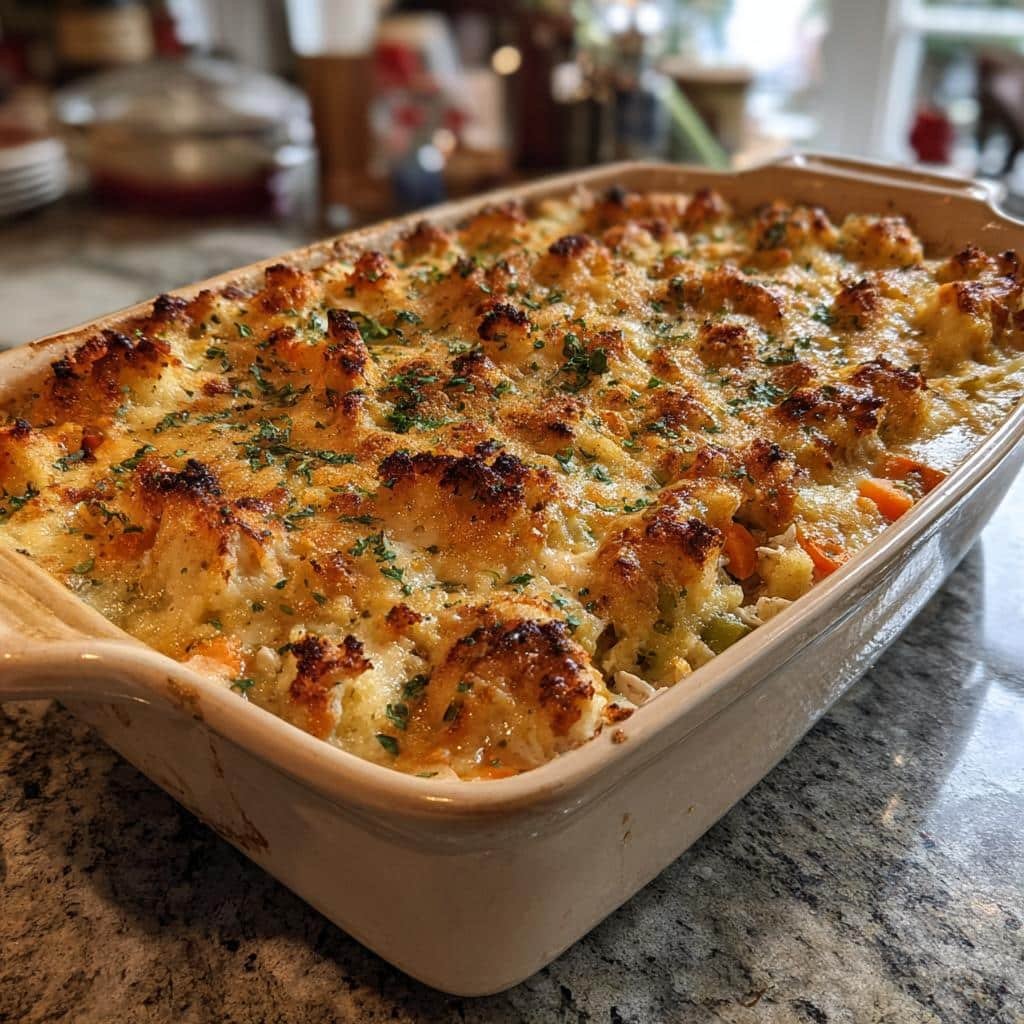 thanksgiving casserole leftovers - detail 1