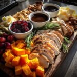 thanksgiving charcuterie board turkey