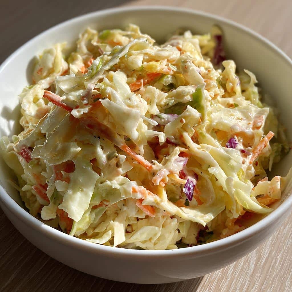 thanksgiving coleslaw recipe delicious crunchy side dish - detail 1