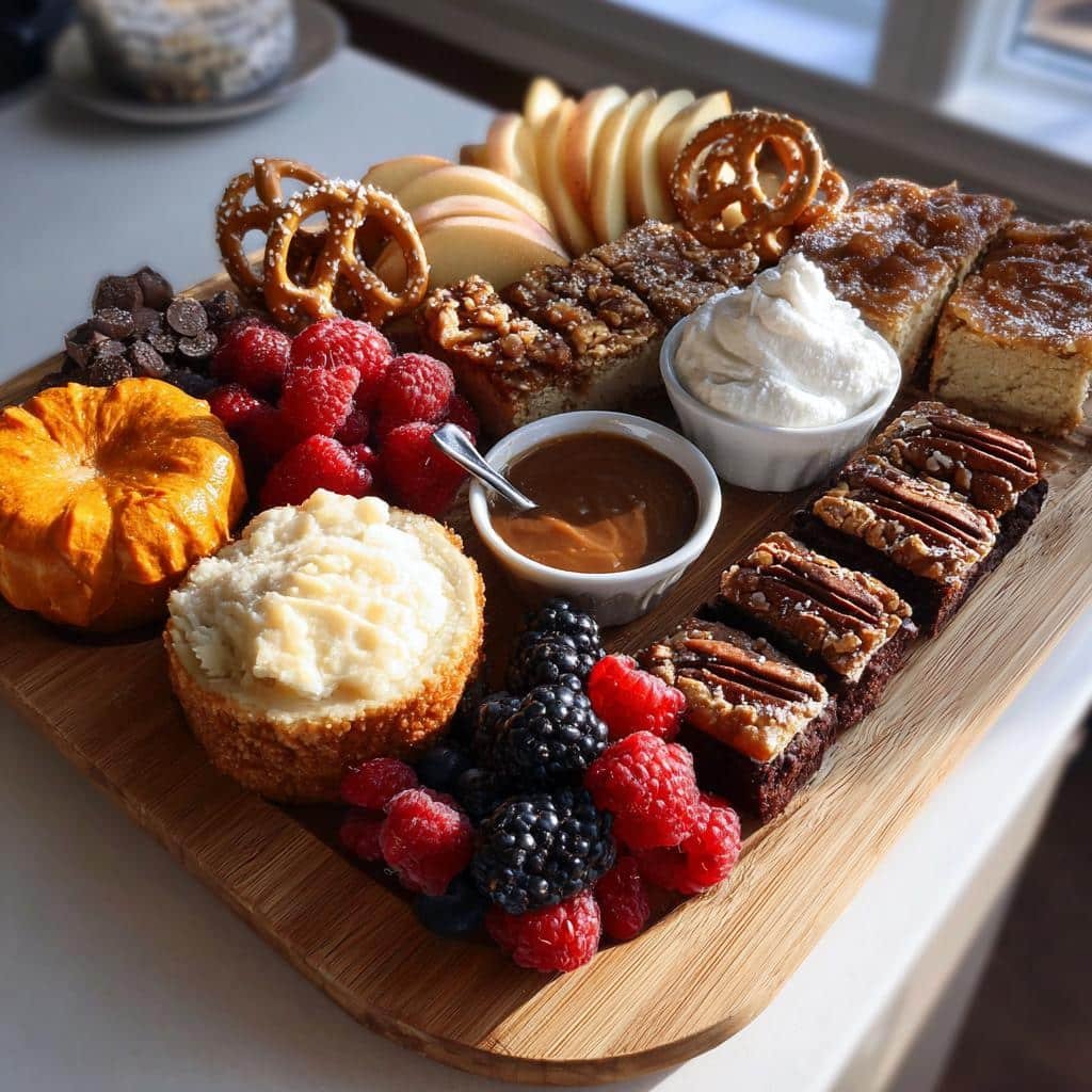 Irresistible Thanksgiving Dessert Charcuterie Board in 3 Easy Steps 3 thanksgiving dessert charcuterie board - detail 1