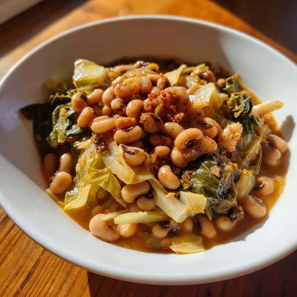 black eyed peas and cabbage recipe southern - detail 1