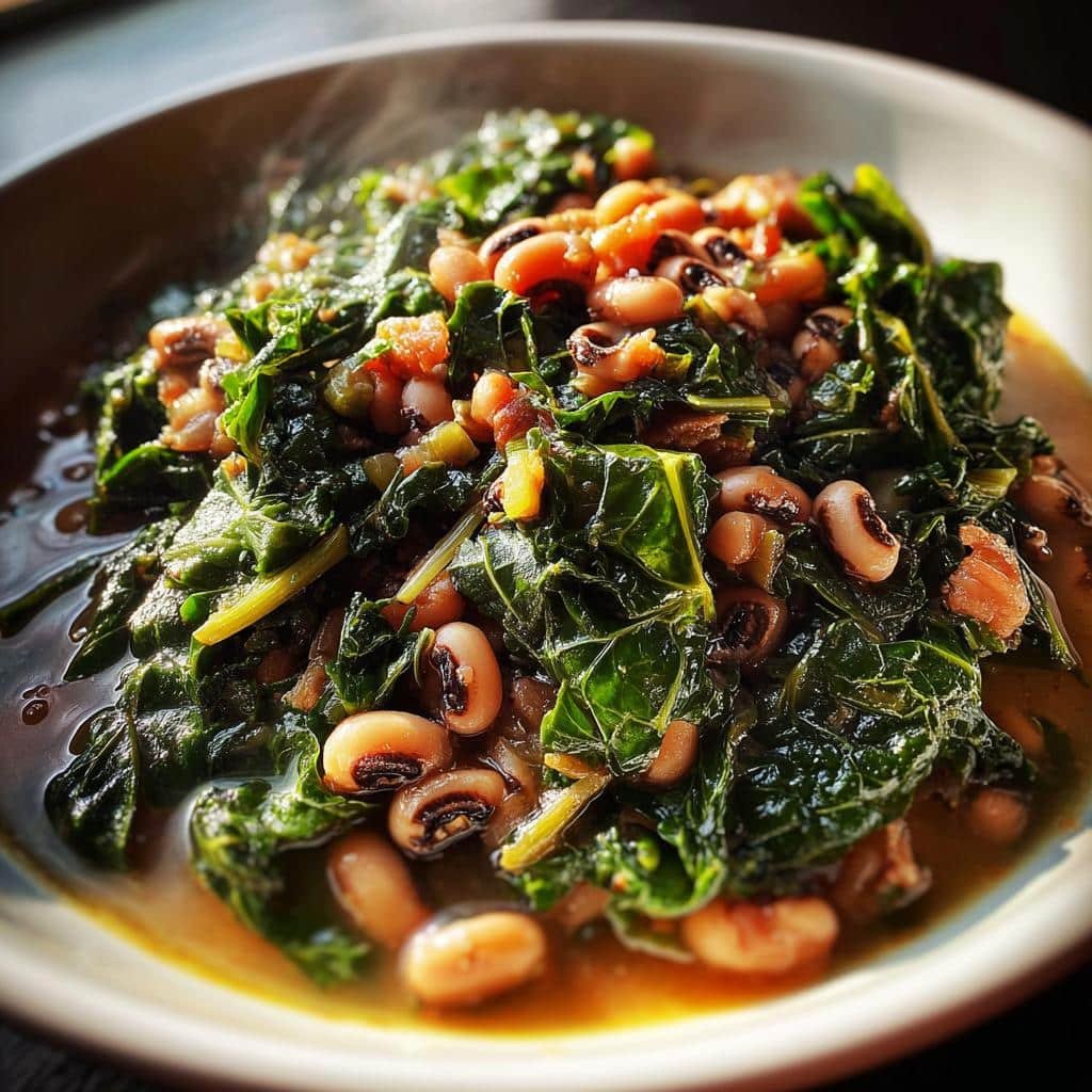 black eyed peas and greens recipe - detail 1