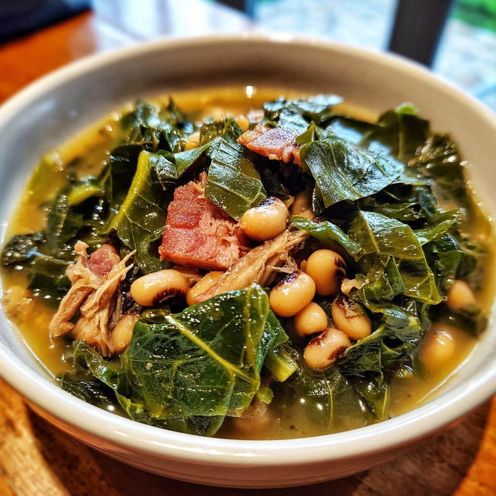 Southern Black Eyed Peas and Greens Recipe: 1 Pot Comfort Magic 3 black eyed peas and greens recipe southern comfort - detail 1