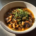 black eyed peas and mushrooms recipe