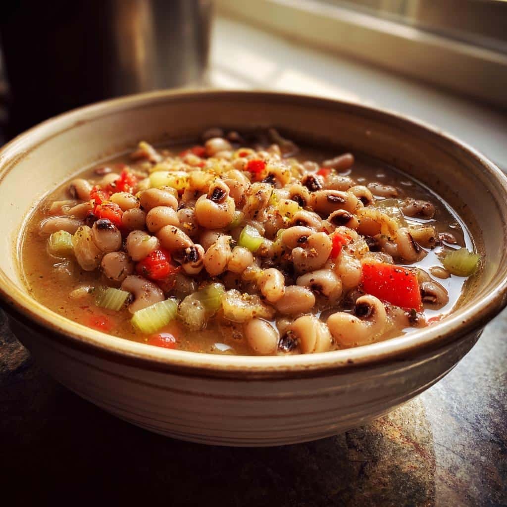 "Delicious 8-Hour Black Eyed Peas Crockpot Recipe Perfection" 3 black eyed peas crockpot recipe - detail 1