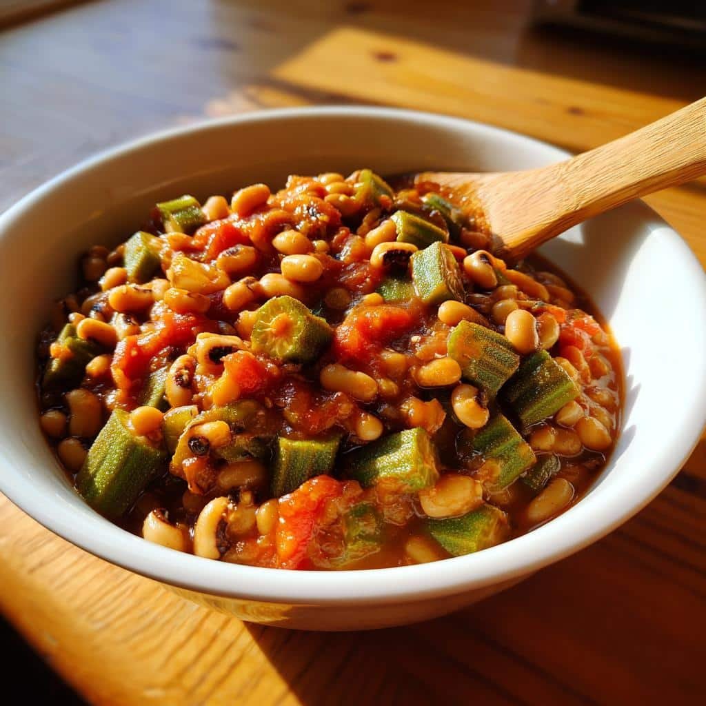 black eyed peas with okra recipe - detail 1