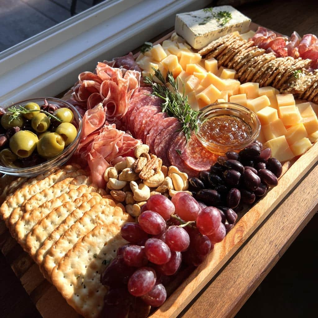 Stunning 200g Charcuterie Board for New Year’s Eve Bliss 3 charcuterie board new years eve - detail 1