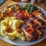 christmas buffet food