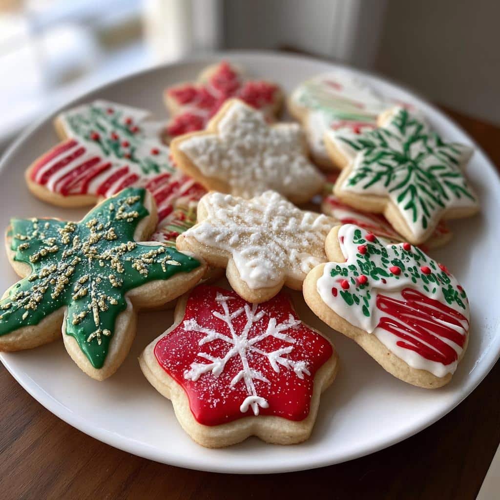 christmas cutout cookies delicious holiday treats - detail 1