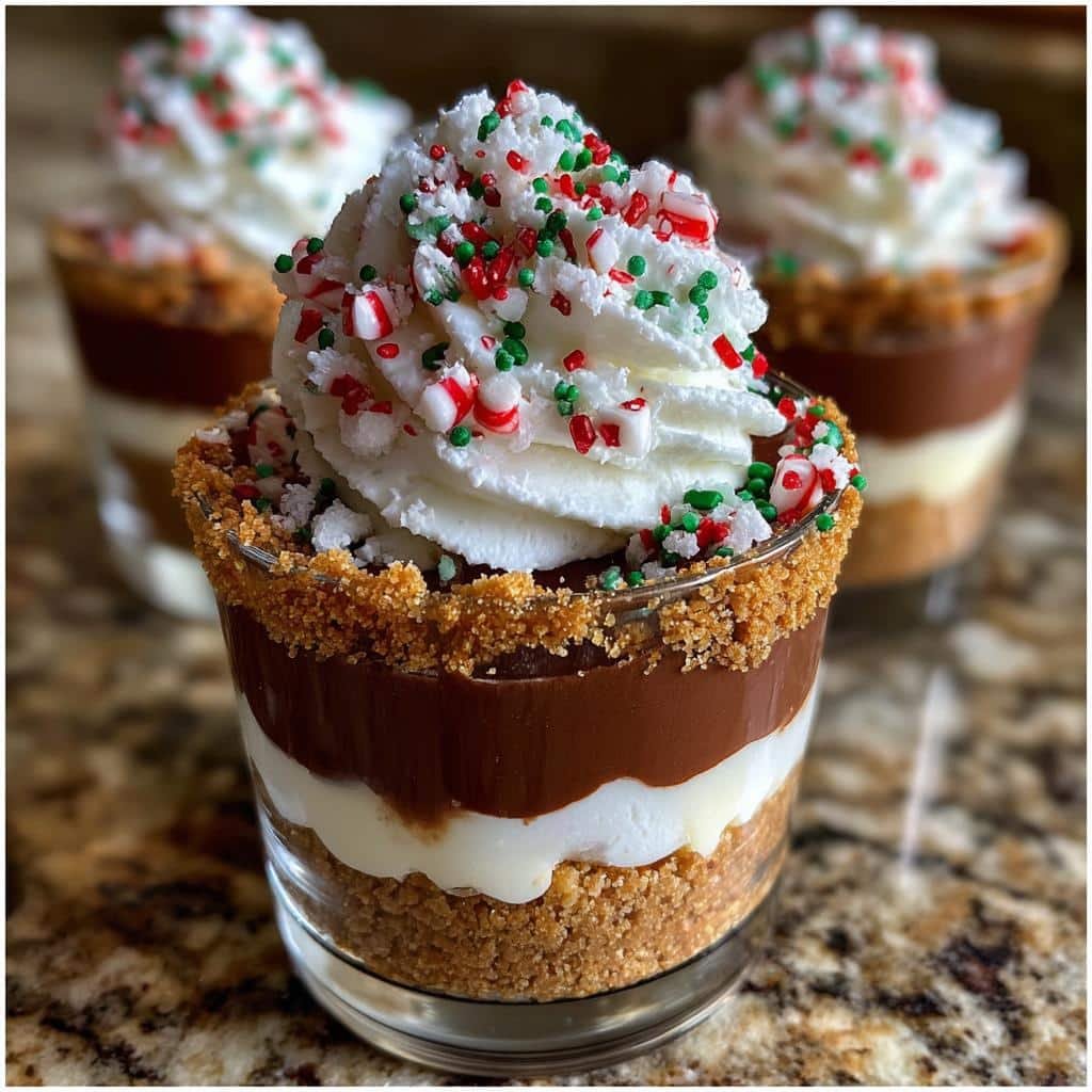 15-Minute Christmas Dessert Cups: Festive Bliss Layers 3 christmas dessert cups festive layers of bliss - detail 1