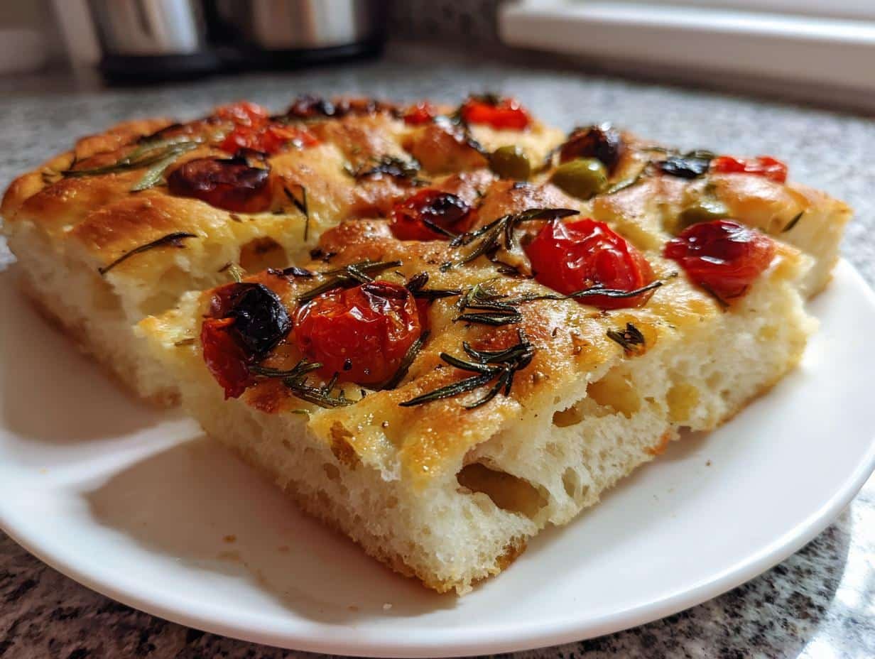 christmas foccacia bread recipe holiday cheer - detail 1