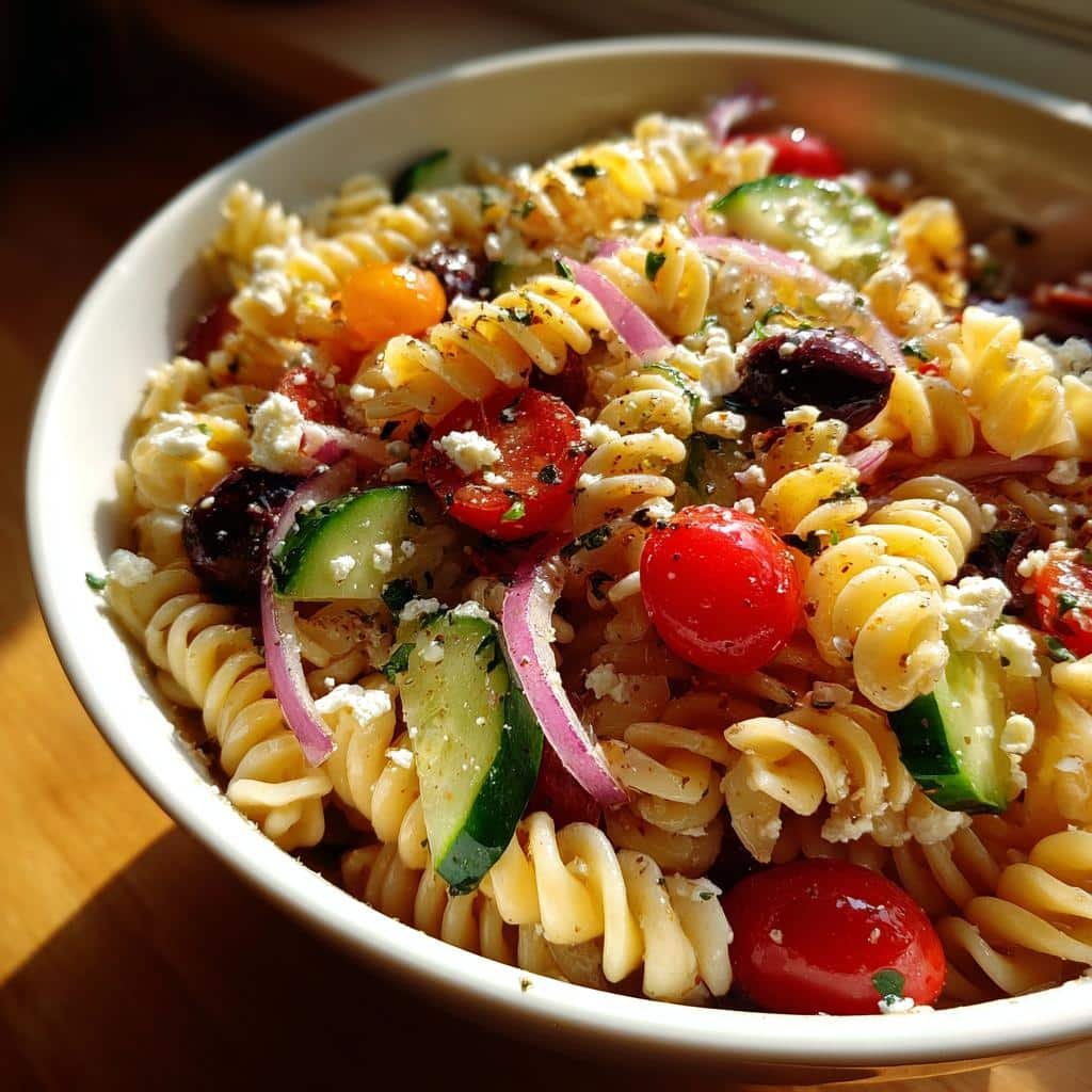 christmas pot luck ideas refreshing pasta salad recipe - detail 1