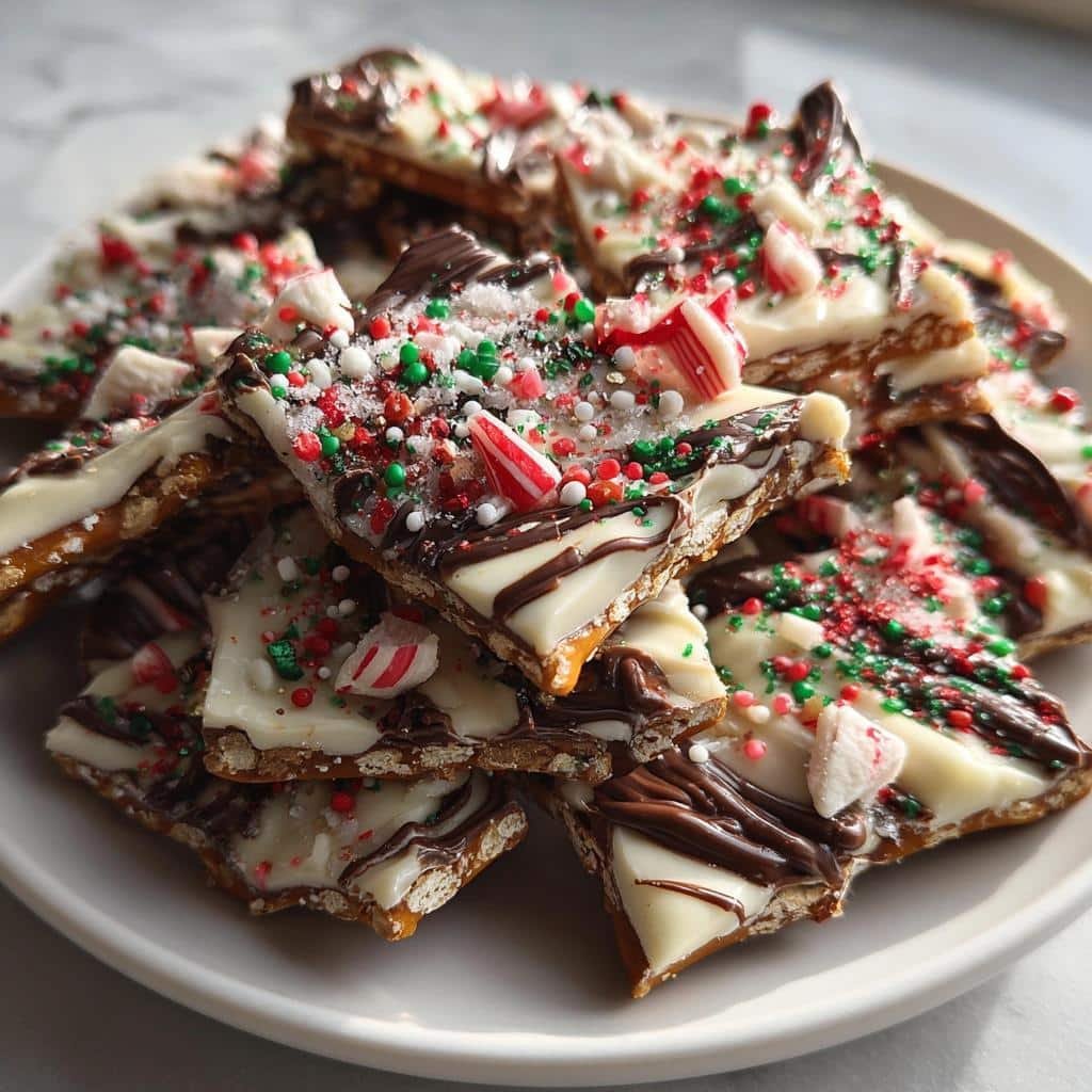 christmas pretzel bark festive delight recipe - detail 1