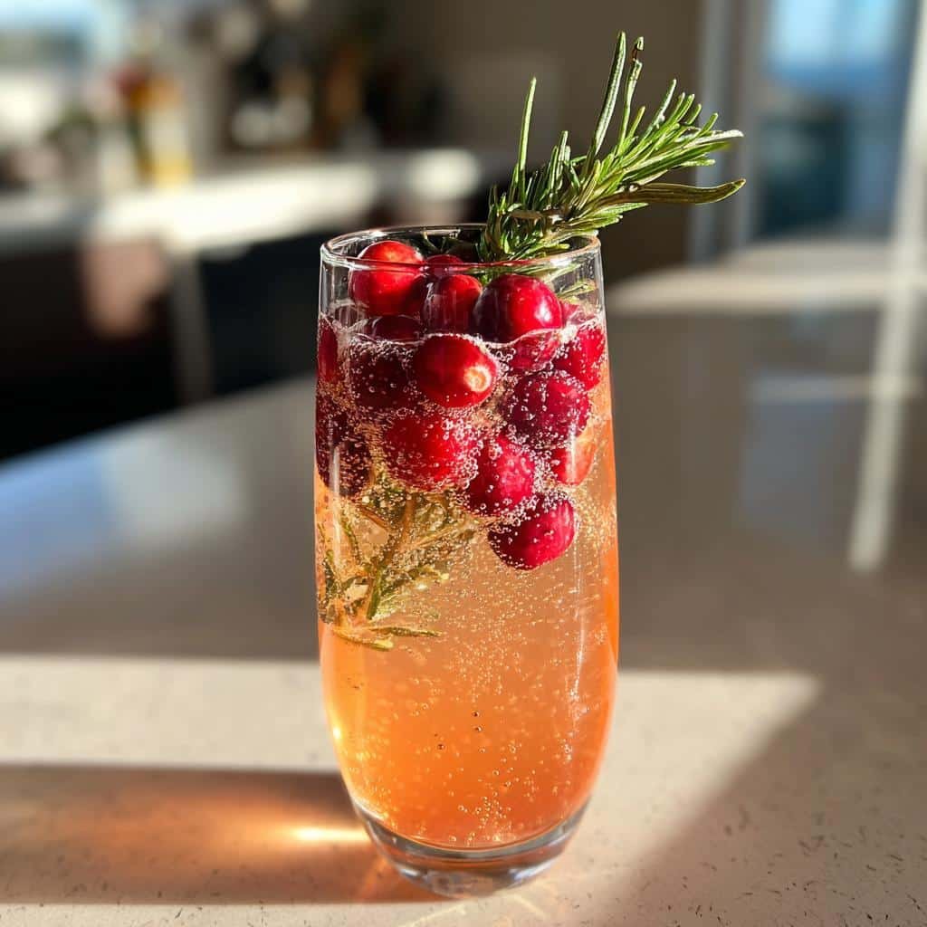 christmas prosecco cocktails recipe - detail 1