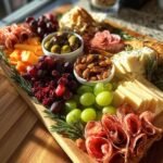 christmas themed charcuterie board