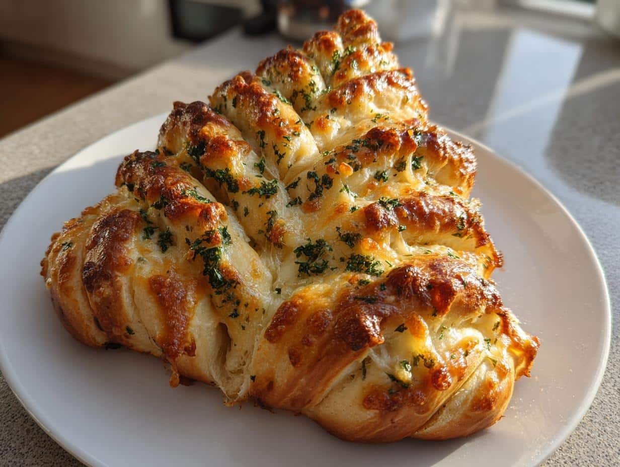 christmas tree bread recipe - detail 1