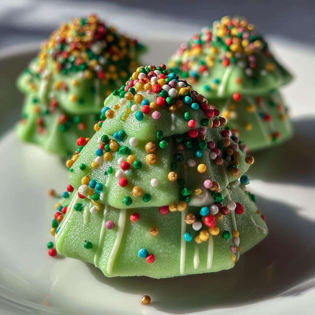 christmas tree cake balls - detail 1