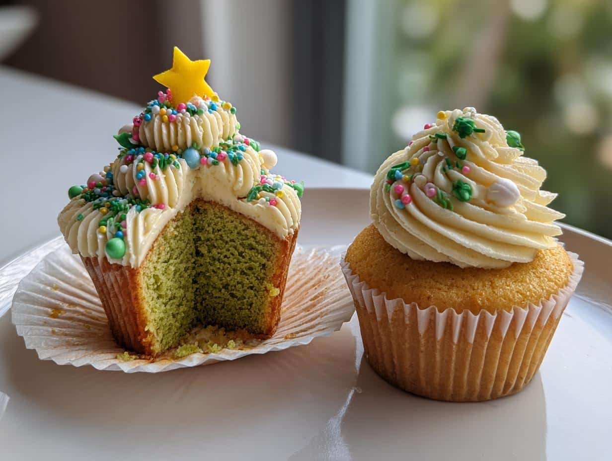 christmas tree cupcake cake recipe tips holiday joy - detail 1