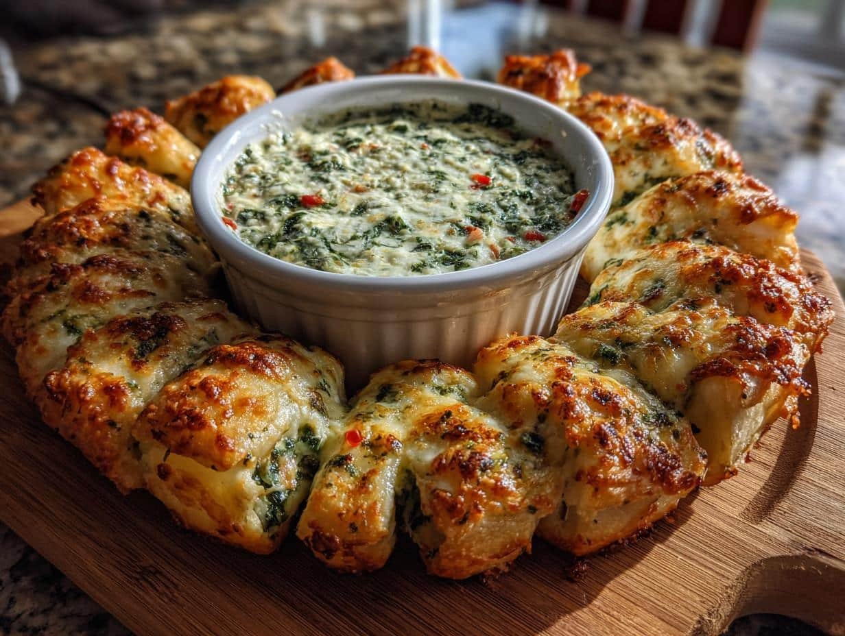 Decadent Christmas Tree Spinach Dip Breadsticks in 30 Minutes 3 christmas tree spinach dip breadsticks recipe - detail 1