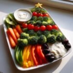 christmas tree veggie tray