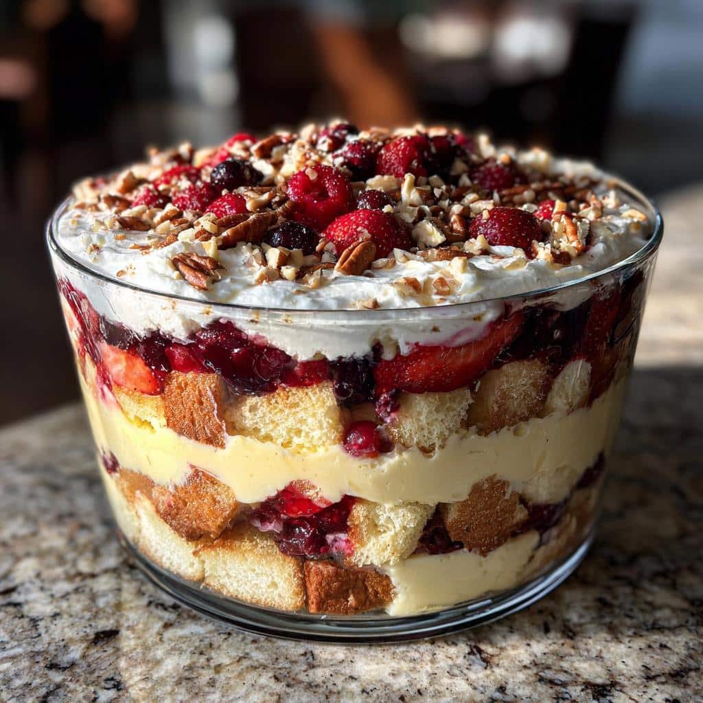 christmas trifle desserts recipe delightful holiday treat - detail 1