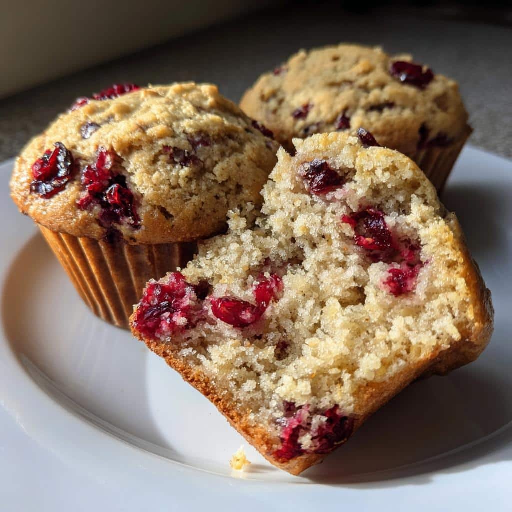 3-Ingredient Cranberry Banana Muffins: Irresistibly Moist Magic 3 cranberry banana muffins recipe delicious breakfast snack - detail 1