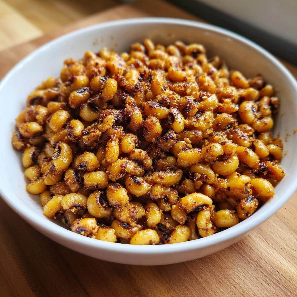 crispy spiced black eyed peas recipe - detail 1