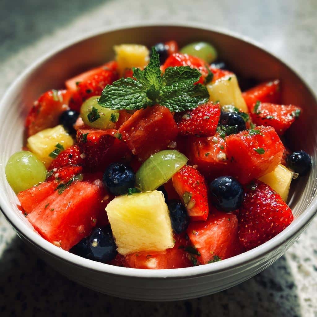 fruits for new year fresh celebration salad recipe - detail 1