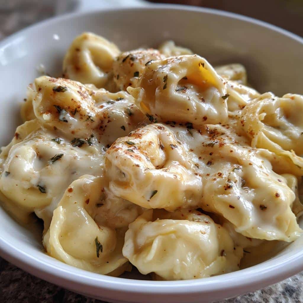 Creamy Alfredo Tortellini Crockpot Recipe in 2 Hours 3 alfredo tortellini recipes crockpot - detail 1