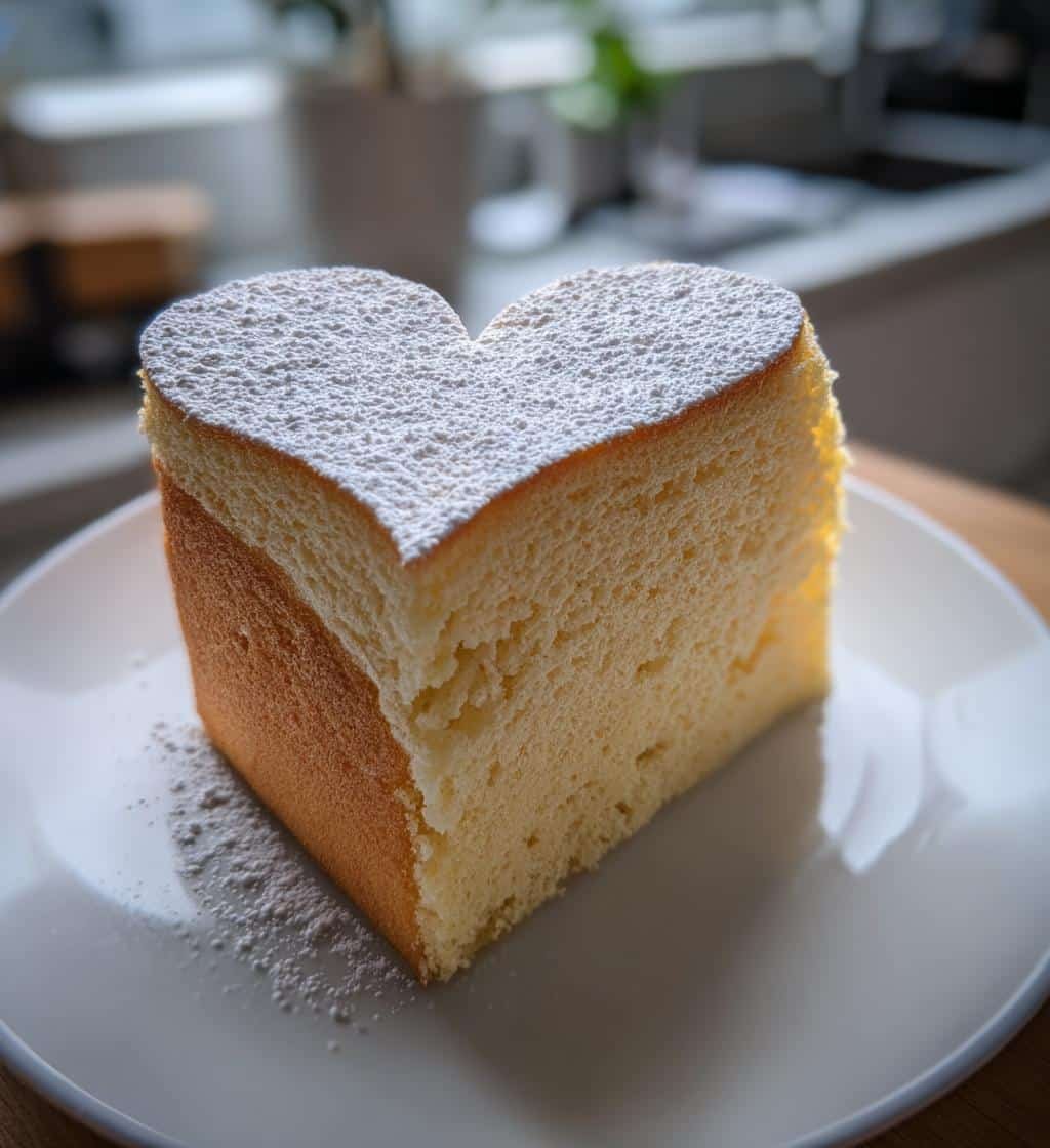 beige heart cake recipe - detail 1