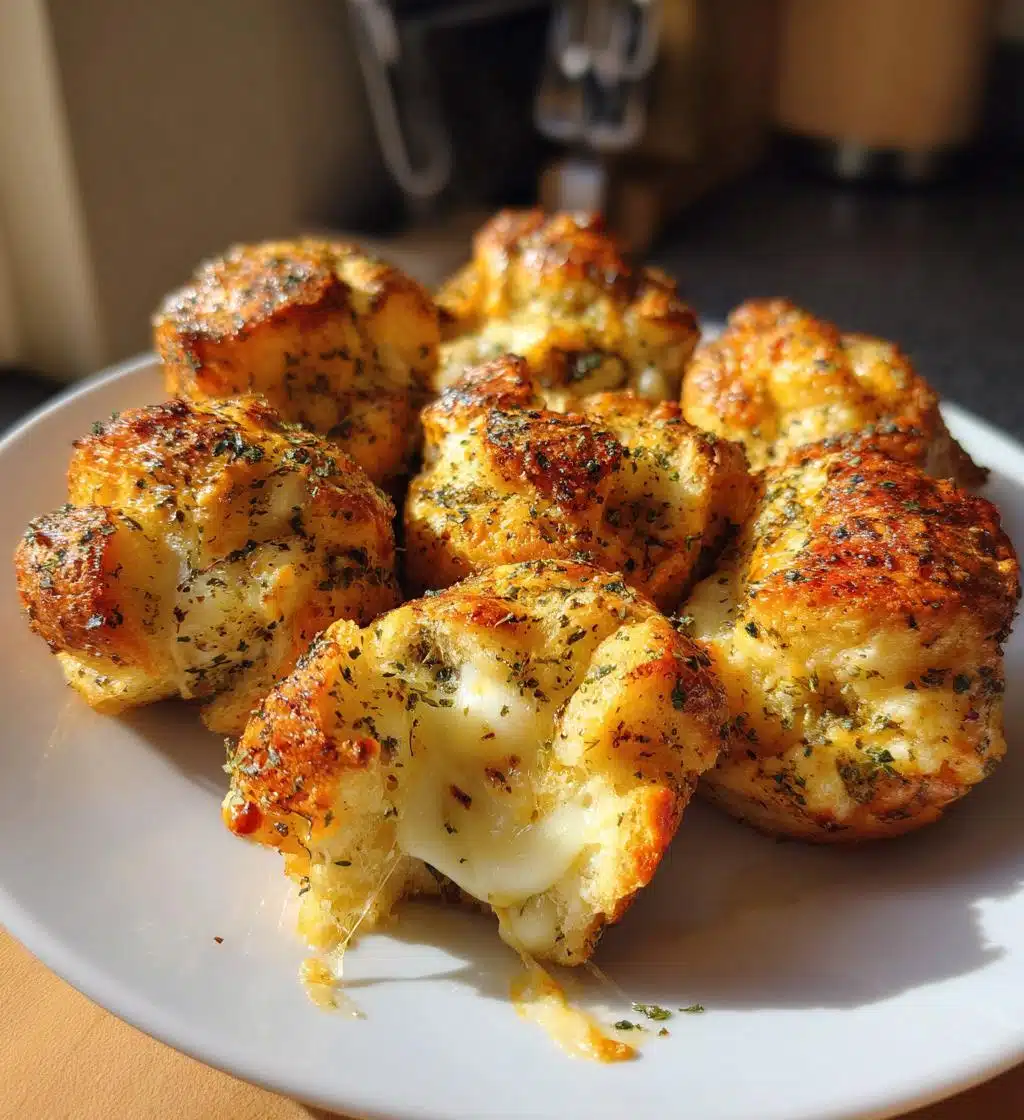 cheesy pizza monkey bread pure comfort food - detail 1