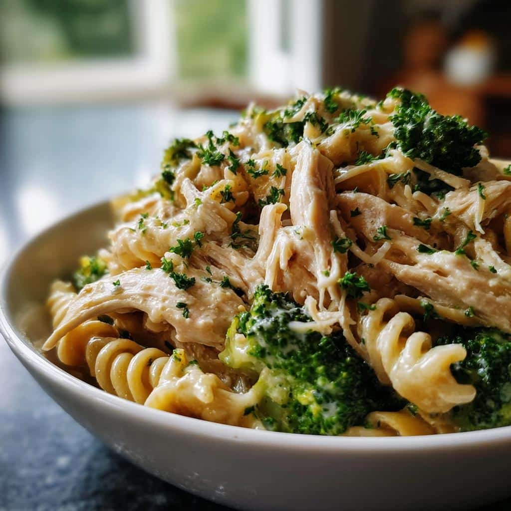 chicken broccoli pasta crockpot recipes - detail 1