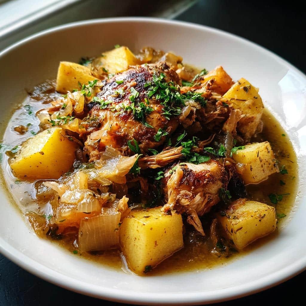 4-Ingredient Chicken Potatoes Crockpot Comfort Bliss 3 chicken potatoes crockpot recipes comfort home - detail 1