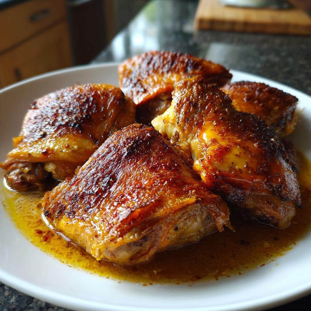 "5-Star Crockpot Chicken Thighs That Melt Off the Bone" 3 chicken thigh crockpot recipes easy - detail 1