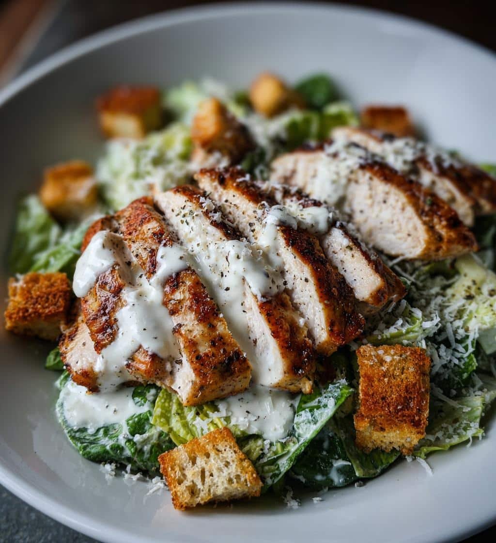 creamy caesar chicken restaurant style vibes - detail 1