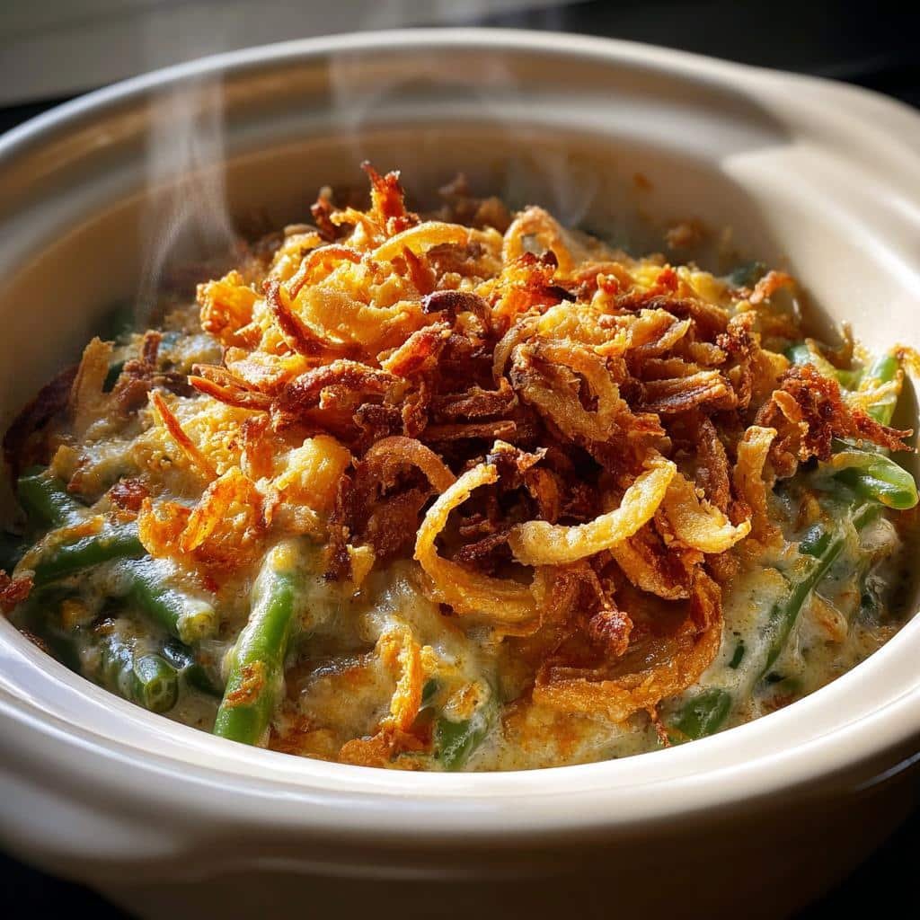 Irresistible Crockpot Green Bean Casserole in 3 Easy Steps 3 crockpot greenbean casserole recipes - detail 1