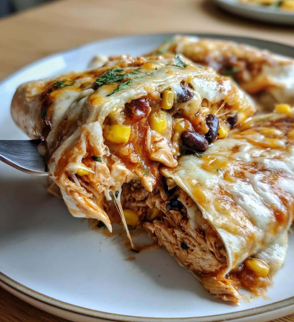 35-Minute Easy Chicken Burrito Casserole That Saves Busy Nights 3 easy chicken burrito casserole for busy nights - detail 1