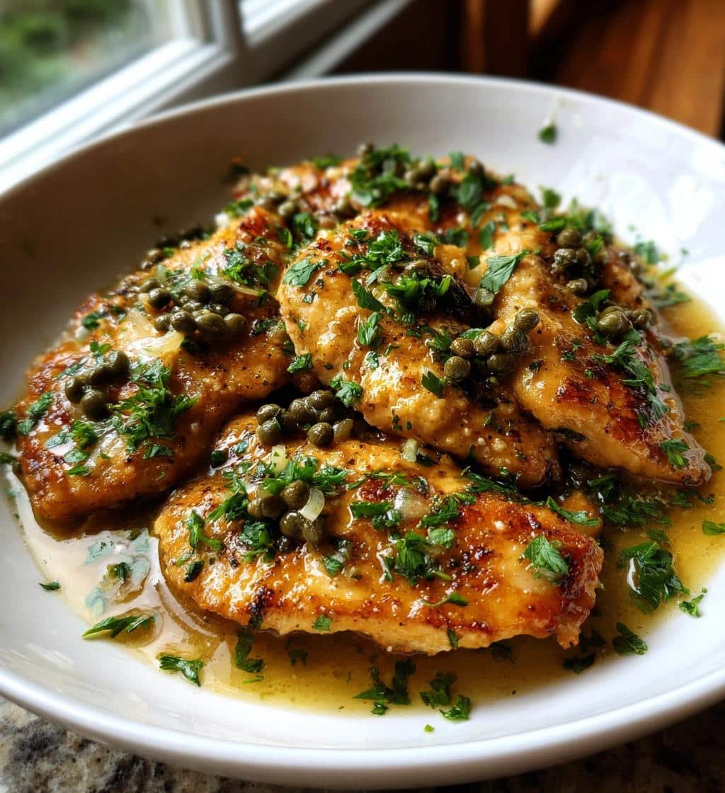 easy crockpot chicken piccata for busy days - detail 1