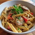 easy one pot creamy cajun sausage pasta for busy nights