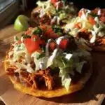 easy rotisserie chicken tostadas for busy nights