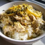 easy slow cooker lemon herb chicken and rice dinner