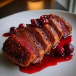 elegant seared duck breast with cherry sauce gourmet at home