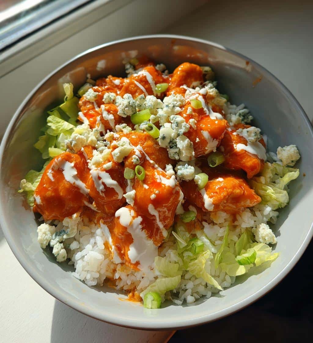 25-Minute Irresistible Buffalo Chicken Bowls - A Spicy Weeknight Win 3 irresistible buffalo chicken bowls a weeknight hit - detail 1